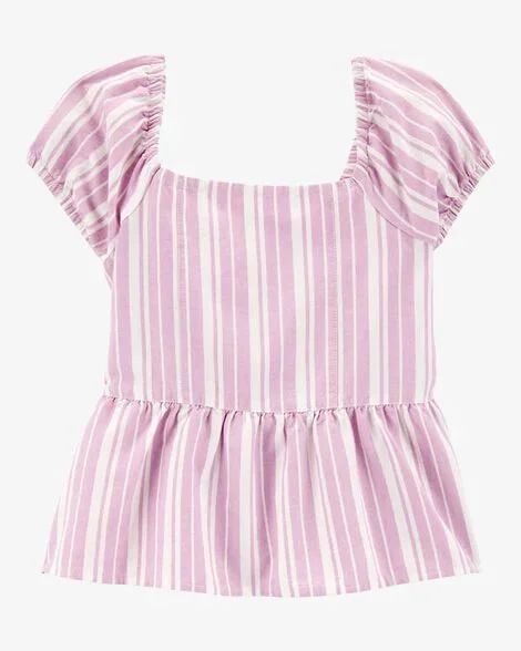 Bata Infantil Menina Oshkosh Lilás Listras