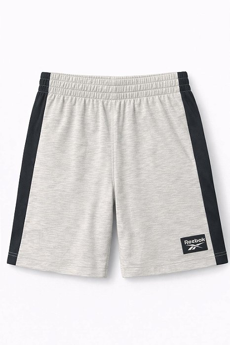 Bermuda Infantil Menino Reebok Cinza Lateral Preto