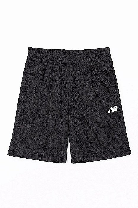 BERMUDA INFANTIL MENINO NEW BALANCE PRETA DRY FIT
