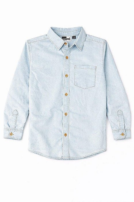 CAMISA INFANTIL MENINO MICK MACK JEANS MANGA LONGA