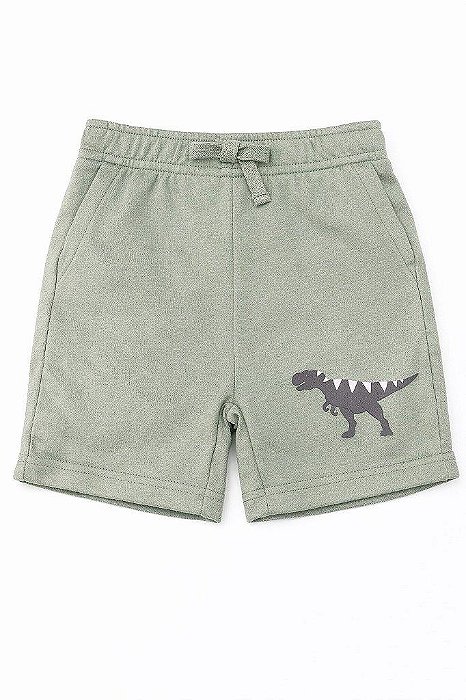 BERMUDA INFANTIL MENINO PEKKLE VERDE DINOSSAURO