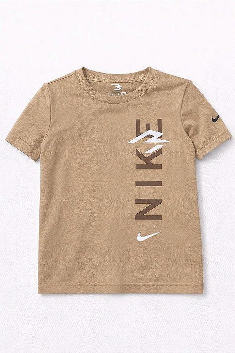 CAMISETA INFANTIL MENINO NIKE MANGA CURTA CARAMELO