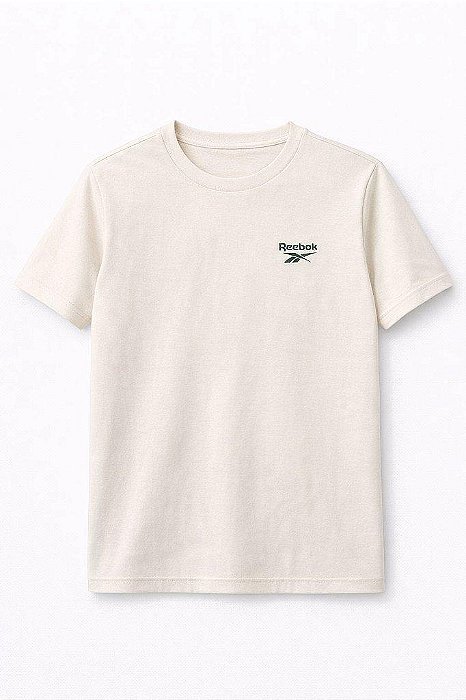 CAMISETA INFANTIL MENINO REEBOK MANGA CURTA BEGE