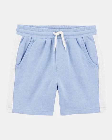 BERMUDA INFANTIL MENINO CARTERS AZUL LATERAL CINZA