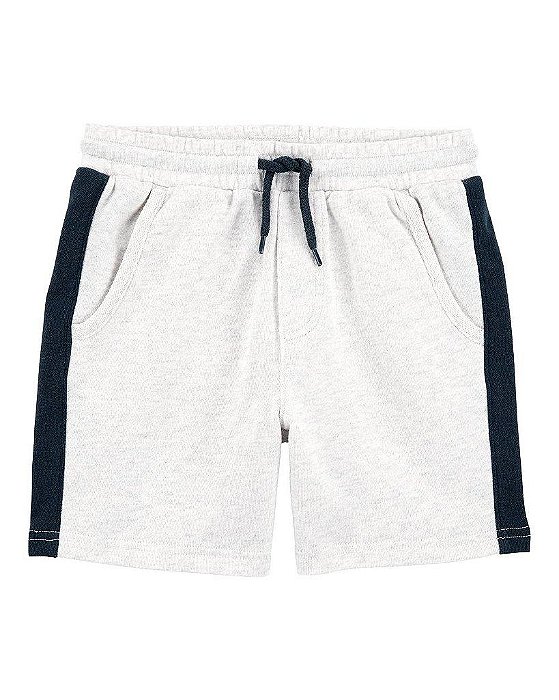 BERMUDA INFANTIL MENINO CARTERS CINZA LATERAL CHUMBO