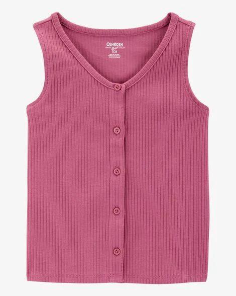 REGATA INFANTIL MENINA OSHKOSH BOTÕES BORDÔ CANELADA