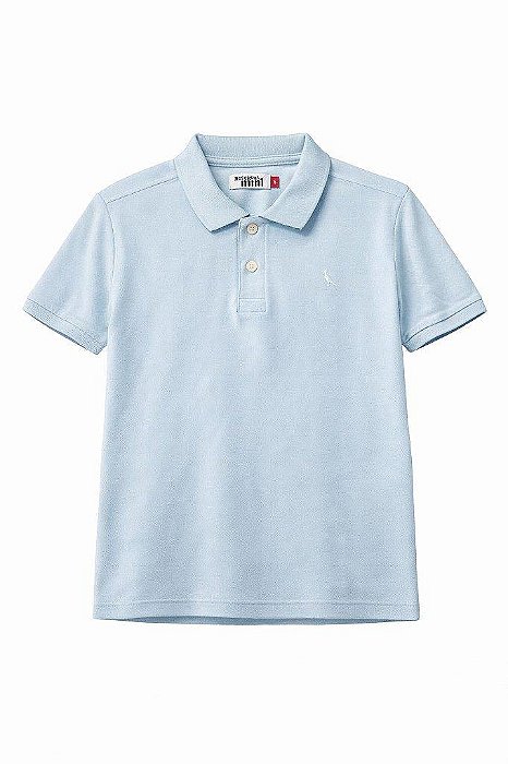 CAMISETA INFANTIL MENINO RESERVA GOLA POLO AZUL CLARO