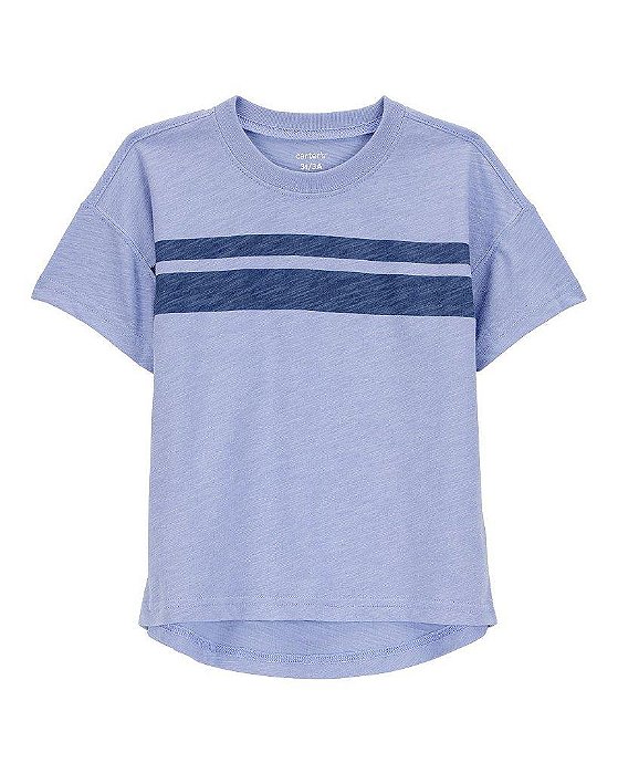 CAMISETA INFANTIL MENINO CARTERS AZUL LISTRAS