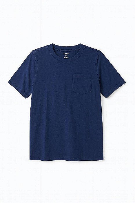 CAMISETA BÁSICA AZUL MARINHO CARTERS COM BOLSO