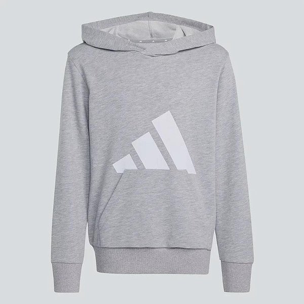 MOLETINHO CINZA ADIDAS COM CAPUZ