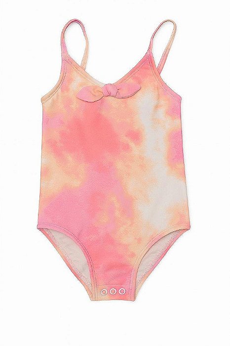 MAIÔ INFANTIL MENINA CARTERS - ROSA TIE DYE - PROTEÇÃO SOLAR