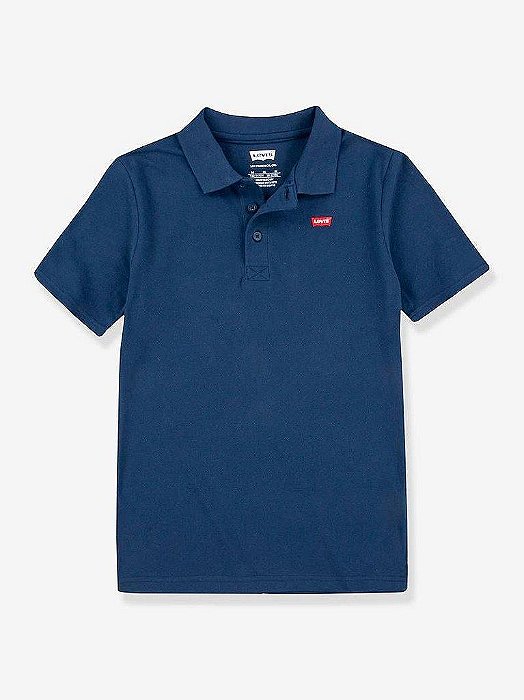 CAMISETA INFANTIL MENINO LEVIS GOLA POLO AZUL MARINHO