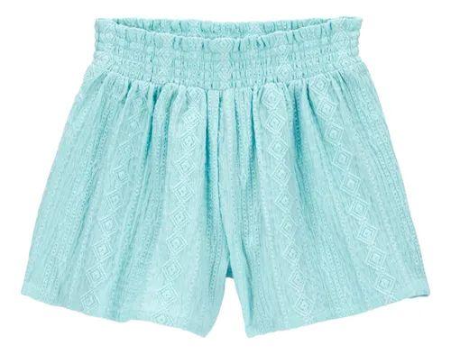 SHORTS INFANTIL - VERDE RENDA - MENINA CARTERS