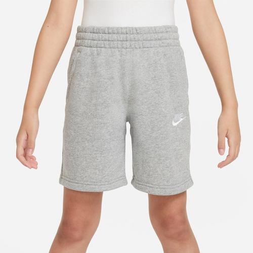 BERMUDA CINZA ALGODÃO NIKE MENINO COM BORDADO BRANCO