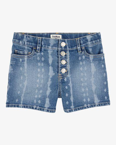 SHORTS JEANS MENINA OSHKOSH INFANTIL - MANCHAS BOTÕES