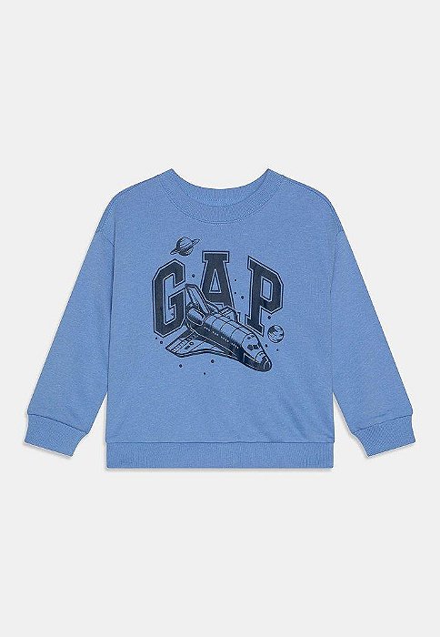 MOLETINHO MENINO GAP AZUL COM LOGO FOGUETE SUPER CONFORTÁVEL