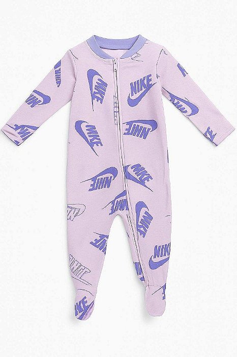 MACACÃO INFANTIL MENINA NIKE ALGODÃO LILÁS E ROSA IMPORTADO