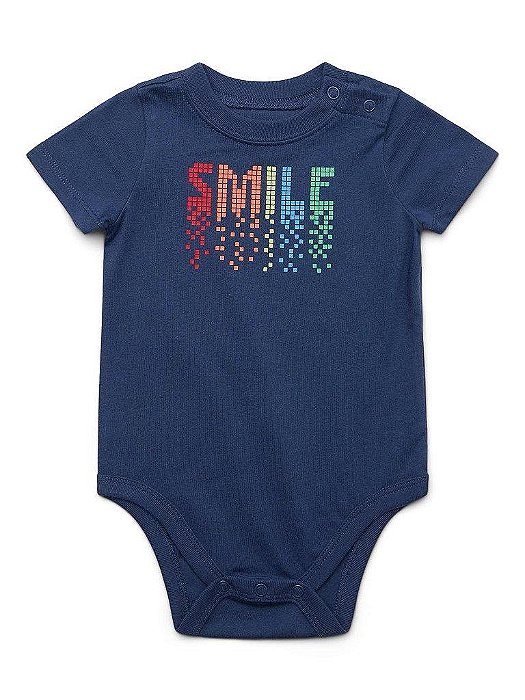 BODY INFANTIL MENINO GARANIMALS AZUL MARINHO SMILE IMPORTADO