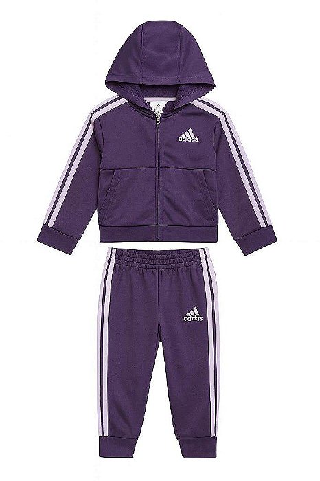 CONJUNTO INFANTIL ADIDAS TIBERIO ROXO E LILÁS ORIGINAL IMPORTADO
