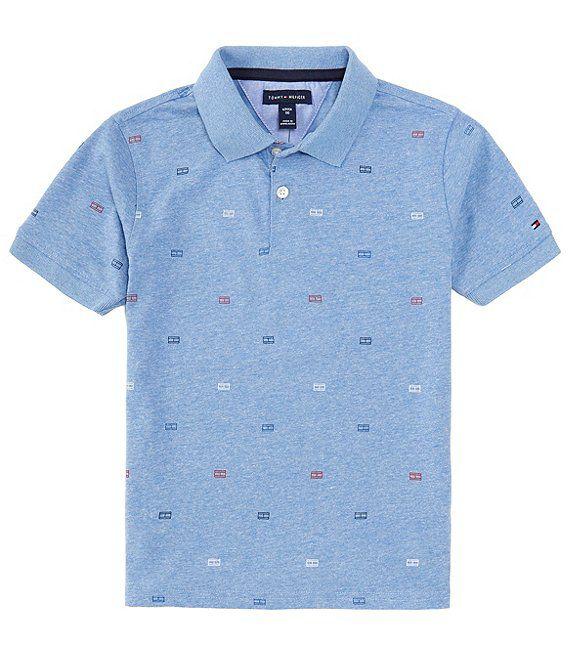 CAMISETA POLO INFANTIL MENINO TOMMY HILFIGER AZUL CLARO IMPORTADA