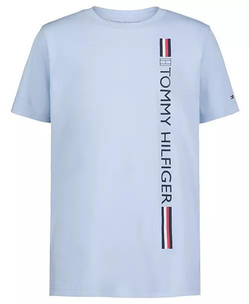 CAMISETA INFANTIL MENINO TOMMY HILFIGER AZUL ESTAMPA LATERAL