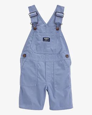 JARDINEIRA CURTA INFANTIL MENINO OSHKOSH AZUL JEANS FAKE