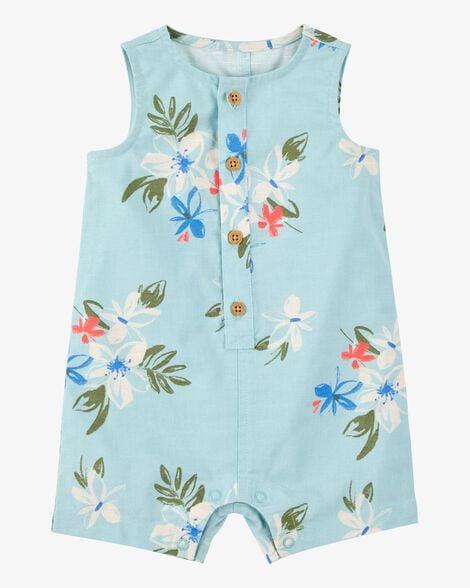 ROMPER INFANTIL MENINO CARTER?S REGATA TROPICAL COM BOTÕES
