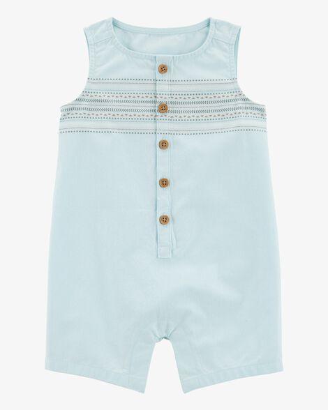 ROMPER INFANTIL MENINO BABY B?GOSH AZUL TRIBAL BOTÕES