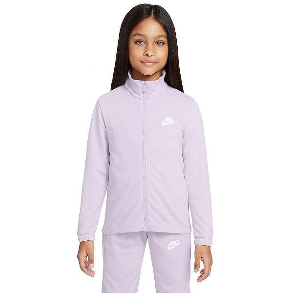 CONJUNTO INFANTIL NIKE LILÁS ? JAQUETA E CALÇA FORRADAS 2 PEÇAS