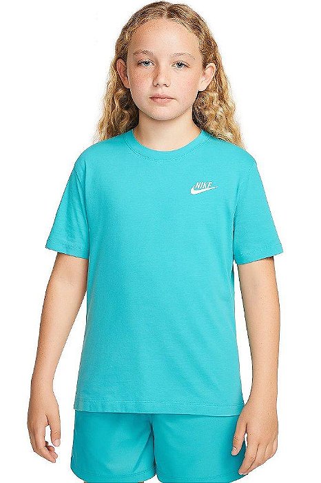 CAMISETA INFANTIL NIKE VERDE - MANGA CURTA ALGODÃO