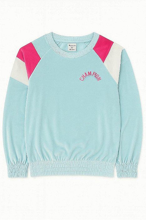 BLUSA INFANTIL MENINA CHAMPION VERDE VELUDO ? CONFORTO E ESTILO