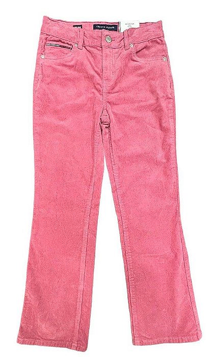 CALÇA INFANTIL TOMMY HILFIGER VELUDO BORDÔ ? MENINA ESTILOSA