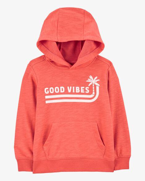 MOLETOM CARTER?S INFANTIL LARANJA GOOD VIBES ? MENINO