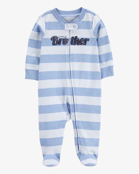 MACACÃO CARTERS BEBÊ MENINO ALGODÃO AZUL LITTLE BROTHER