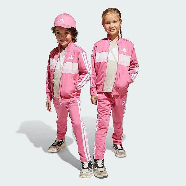 CONJUNTO INFANTIL ADIDAS TIBERIO 3S ROSA ? ORIGINAL E IMPORTADO