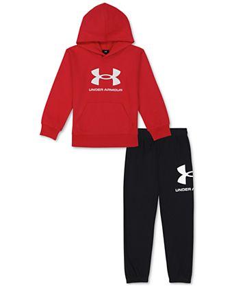 CONJUNTO INFANTIL UNDER ARMOUR VERMELHO ? MOLETOM E CALÇA 2 PÇS
