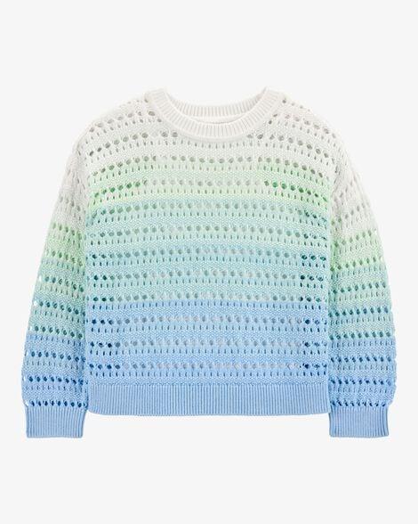 SUÉTER INFANTIL MENINA CARTER?S FIO AZUL E VERDE INVERNO