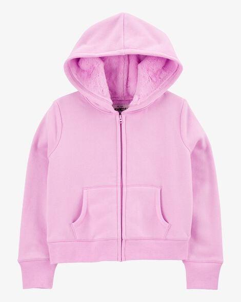 JAQUETA INFANTIL MENINA CARTER?S OSHKOSH ROSA FORRADA FLEECE