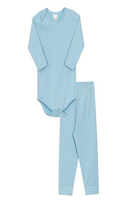 CONJUNTO INFANTIL DADOMILE BODY AZUL TÉRMICO 2 PEÇAS