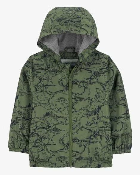 JAQUETA CORTA VENTO CARTER?S DINO VERDE INFANTIL MENINO