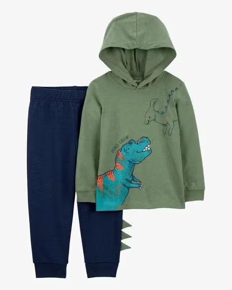 CONJUNTO CARTER?S DINO VERDE ? ROUPA INFANTIL MENINO