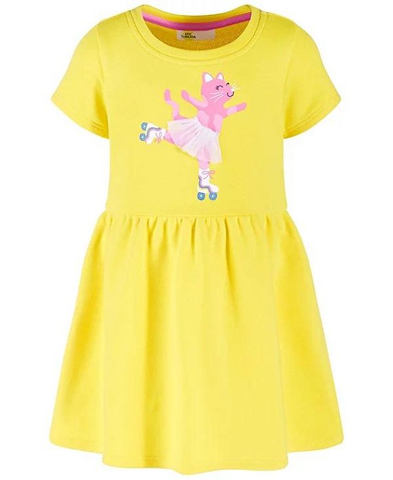VESTIDO INFANTIL MENINA EPIC THREADS ? AMARELO ESTILOSO E CONFORTÁVEL