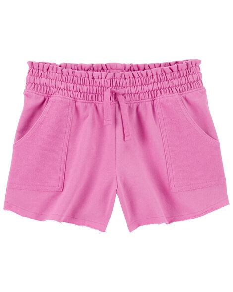 SHORTS INFANTIL MENINA CARTERS PINK ALGODÃO CONFORTÁVEL