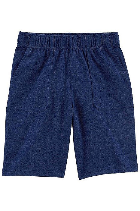 BERMUDA INFANTIL CARTERS AZUL COM CINTURA ELÁSTICA MENINO