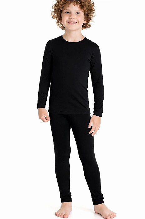 CONJUNTO TÉRMICO DADOMILE PRETO GOLA CARECA