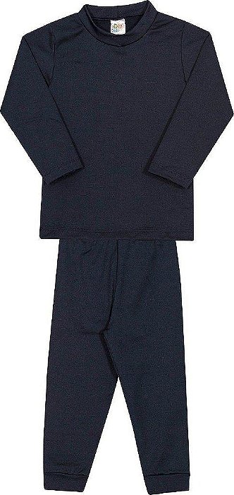 CONJUNTO TÉRMICO DADOMILE PRETO COM GOLA