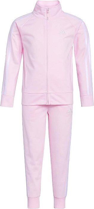 CONJUNTO 2 PÇS ADIDAS ROSA DRY FIT FORRADO FLEECE