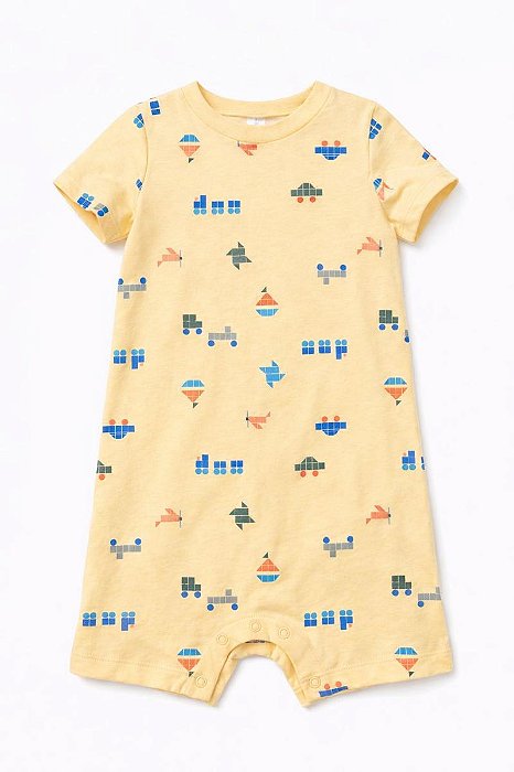 ROMPER OKIE DOKIE AMARELO TETRIS