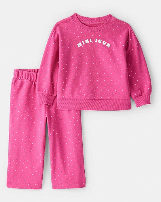 CONJUNTO 2 PÇS MENINA CARTERS PINK MINI ICON