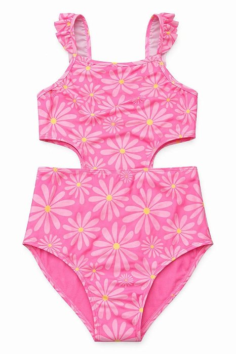MAIÔ INFANTIL MENINA WONDER NATION PINK MARGARIDAS